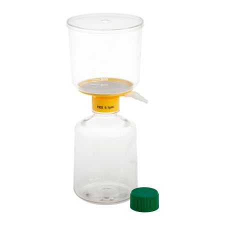 Celltreat Scientific Products CELLTREAT 1000mL Filter System, PES Filter, 0.10m, 90mm, Sterile, Polystyrene, 12/PK 229724